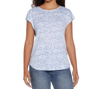 Orvis Linen Blend Short Sleeve Top Women’s Size Small S NEW